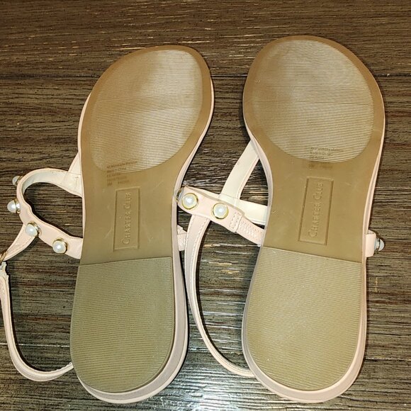 CHARTER CLUB Avita Embellished T-Strap Slingback Sandals NWT SLIN BLUSH 9M - Picture 6 of 9